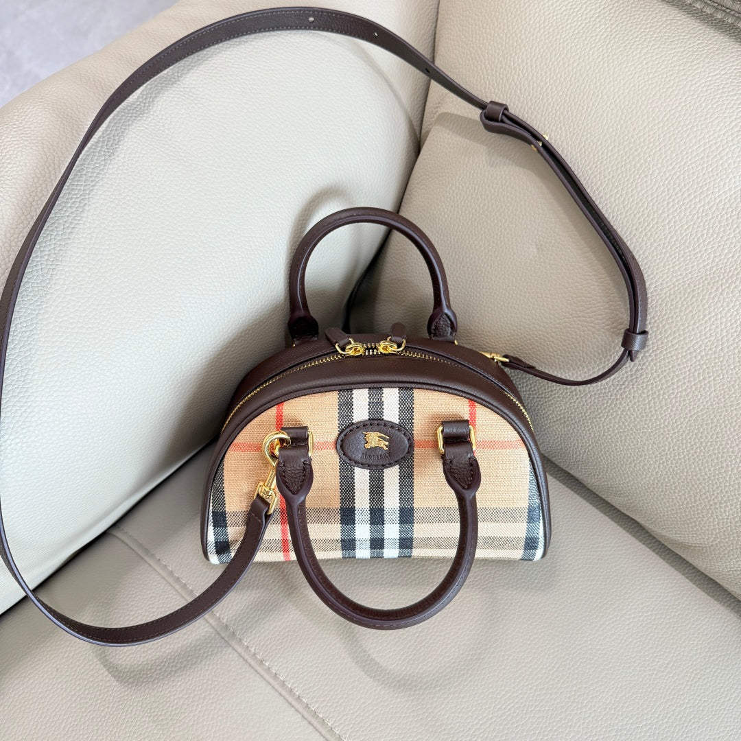 Bolsa Burberry Mini Highlands Bowling Bag