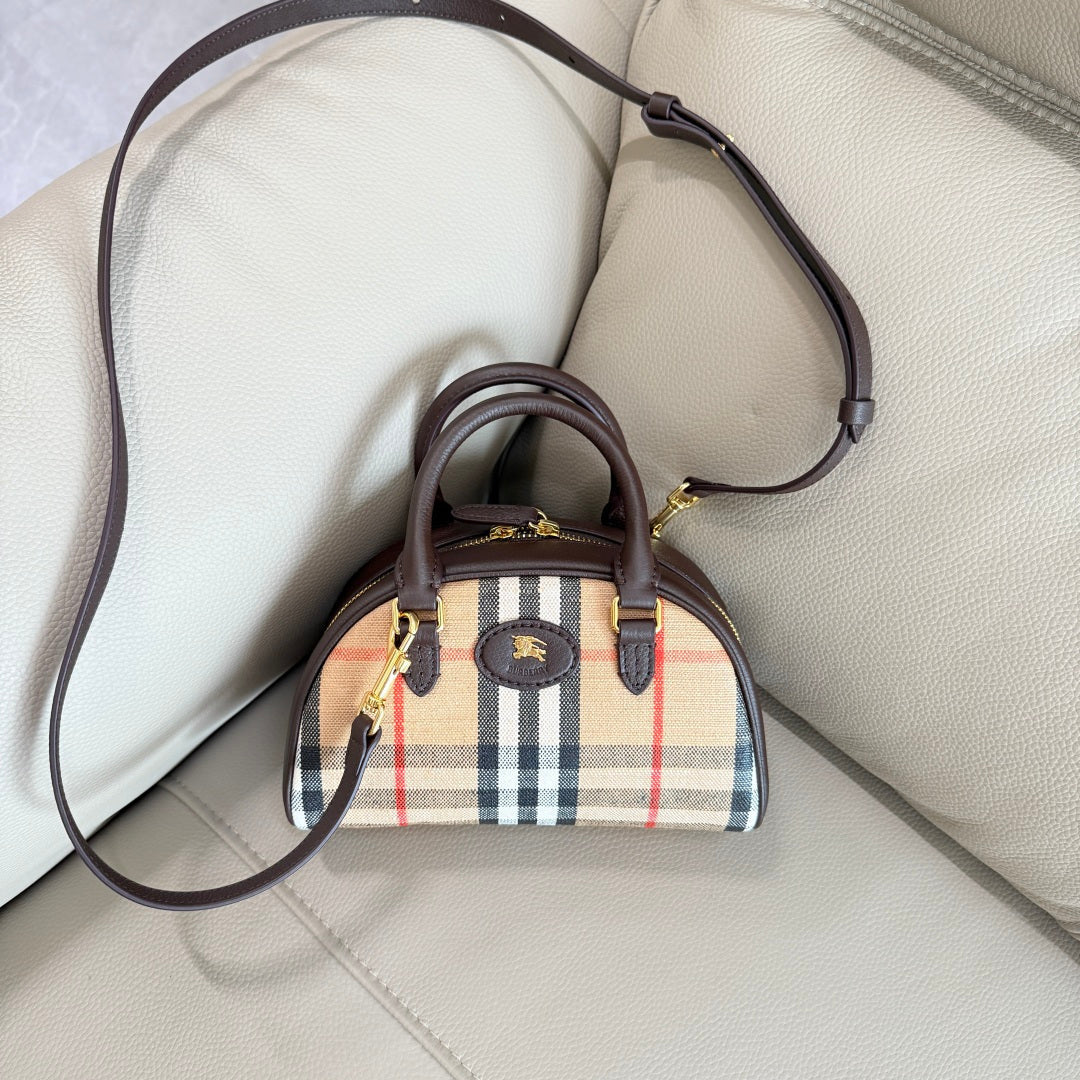 Bolsa Burberry Mini Highlands Bowling Bag