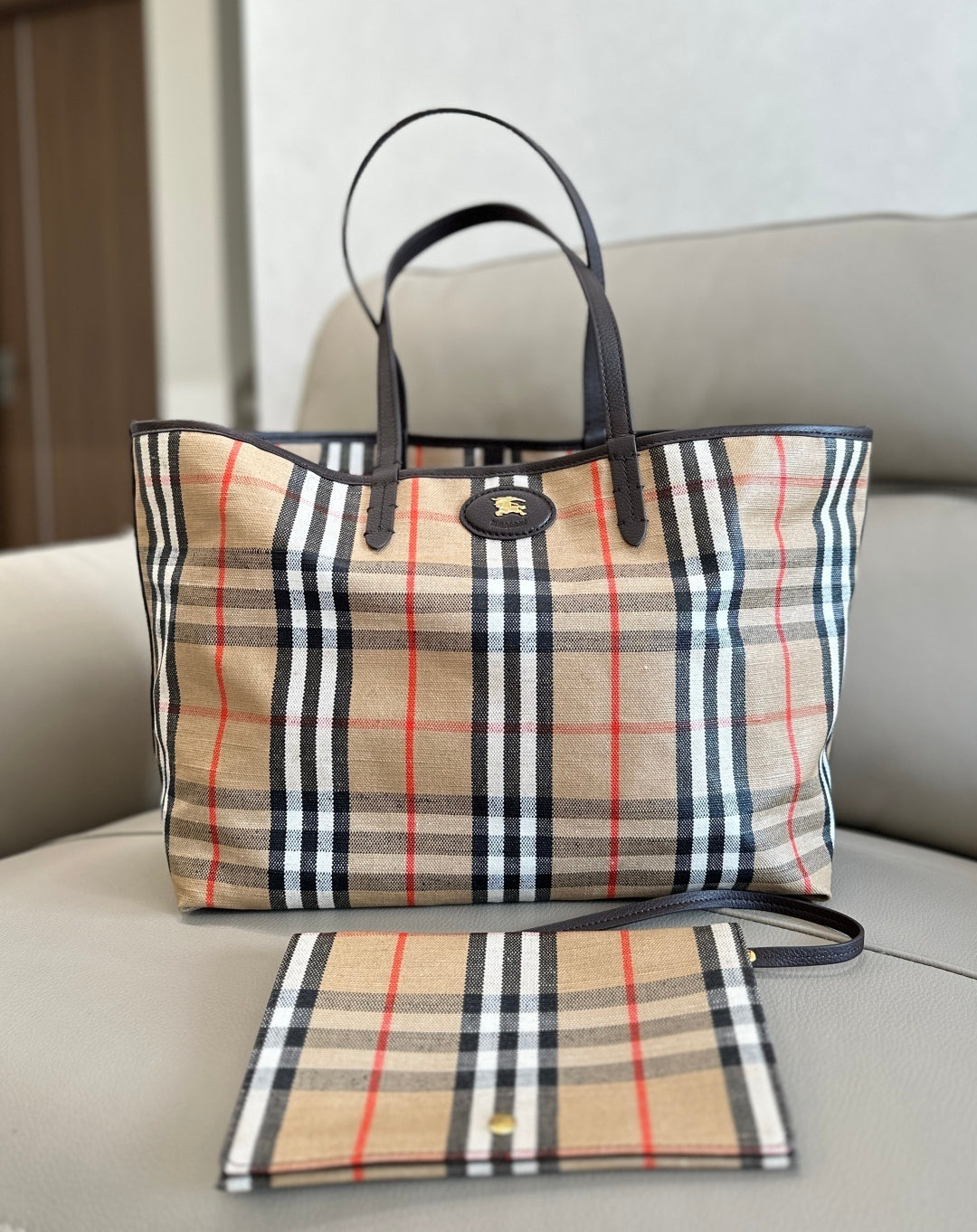 Bolsa Burberry Medium Highlands Tote