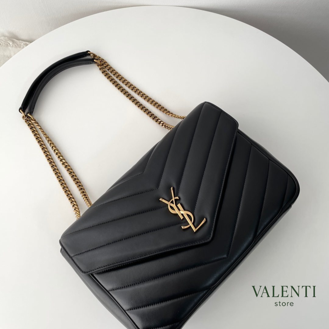 Bolsa LOULOU Yves Saint Laurent Preta