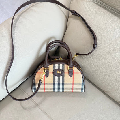Bolsa Burberry Mini Highlands Bowling Bag
