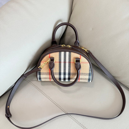 Bolsa Burberry Mini Highlands Bowling Bag