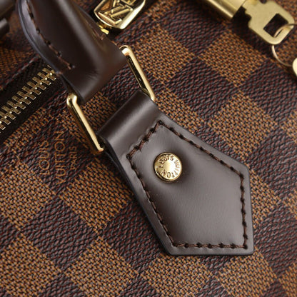 Lv Speedy Bandoulière Damier Ébène.
