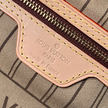 Lv Neverfull Inside Out MM Brown and Beige